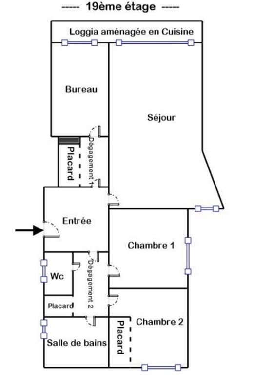 Appartement T3 PARIS 19 (75019) AGENCE LAND-IMMO